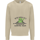 Dinosaur Coming Soon New Baby Pregnancy Pregnant Mens Sweatshirt Jumper Sand