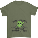 Dinosaur Coming Soon New Baby Pregnancy Pregnant Mens T-Shirt 100% Cotton Military Green