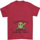 Dinosaur Coming Soon New Baby Pregnancy Pregnant Mens T-Shirt 100% Cotton Red