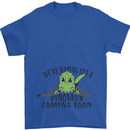 Dinosaur Coming Soon New Baby Pregnancy Pregnant Mens T-Shirt 100% Cotton Royal Blue