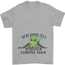 Dinosaur Coming Soon New Baby Pregnancy Pregnant Mens T-Shirt 100% Cotton Sports Grey
