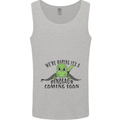 Dinosaur Coming Soon New Baby Pregnancy Pregnant Mens Vest Tank Top Sports Grey