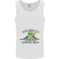 Dinosaur Coming Soon New Baby Pregnancy Pregnant Mens Vest Tank Top White