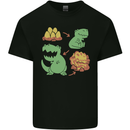 Dinosaur Evolution Extinction Fossils T-Rex Mens Cotton T-Shirt Tee Top Black