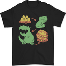 Dinosaur Evolution Extinction Fossils T-Rex Mens T-Shirt 100% Cotton Black