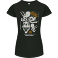 Dinosaur Excavation Palaeontology Womens Petite Cut T-Shirt Black