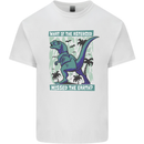 Dinosaur Extinction Asteroid Funny T-Rex Mens Cotton T-Shirt Tee Top White