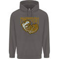 Dinosaur Fossil Paleontology Skeleton Mens 80% Cotton Hoodie Charcoal