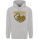 Dinosaur Fossil Paleontology Skeleton Mens 80% Cotton Hoodie Sports Grey