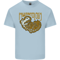 Dinosaur Fossil Paleontology Skeleton Mens Cotton T-Shirt Tee Top Light Blue
