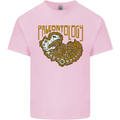 Dinosaur Fossil Paleontology Skeleton Mens Cotton T-Shirt Tee Top Light Pink