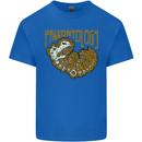 Dinosaur Fossil Paleontology Skeleton Mens Cotton T-Shirt Tee Top Royal Blue