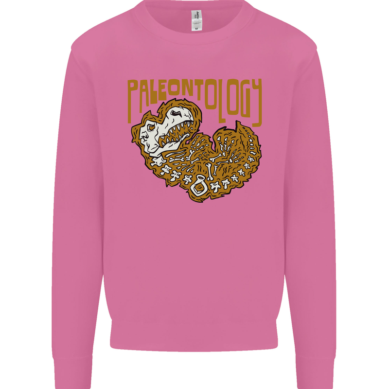 Dinosaur Fossil Paleontology Skeleton Mens Sweatshirt Jumper Azalea