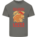 Dinosaur Palaeontologist Loves Parasaurolophus Mens Cotton T-Shirt Tee Top Charcoal