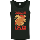 Dinosaur Palaeontologist Loves Parasaurolophus Mens Vest Tank Top Black