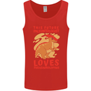 Dinosaur Palaeontologist Loves Parasaurolophus Mens Vest Tank Top Red