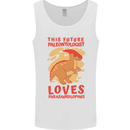 Dinosaur Palaeontologist Loves Parasaurolophus Mens Vest Tank Top White