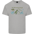 Dinosaurs T-Rex Triceratops Pteranodon Kids T-Shirt Childrens Sports Grey