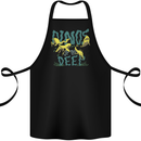 Dinosaurs of the Deep Megladon Tylosaurus Cotton Apron 100% Organic Black