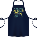 Dinosaurs of the Deep Megladon Tylosaurus Cotton Apron 100% Organic Navy Blue