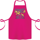 Dinosaurs of the Deep Megladon Tylosaurus Cotton Apron 100% Organic Pink