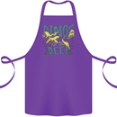 Dinosaurs of the Deep Megladon Tylosaurus Cotton Apron 100% Organic Purple