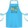 Dinosaurs of the Deep Megladon Tylosaurus Cotton Apron 100% Organic Turquoise