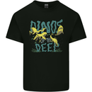 Dinosaurs of the Deep Megladon Tylosaurus Mens Cotton T-Shirt Tee Top Black