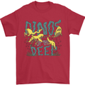 Dinosaurs of the Deep Megladon Tylosaurus Mens T-Shirt 100% Cotton Red