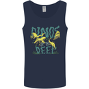 Dinosaurs of the Deep Megladon Tylosaurus Mens Vest Tank Top Navy Blue