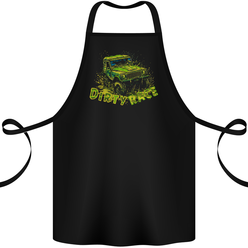 Dirty Race 4X4 Off Roading Cotton Apron 100% Organic Black