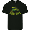 Dirty Race 4X4 Off Roading Mens Cotton T-Shirt Tee Top Black