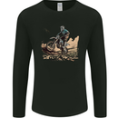 Dirty Race Motocross MotoX Dirt Bike Mens Long Sleeve T-Shirt Black