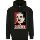 Disobey Martin Luther King Black Lives Matter Childrens Kids Hoodie Black