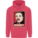Disobey Martin Luther King Black Lives Matter Childrens Kids Hoodie Heliconia
