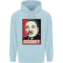 Disobey Martin Luther King Black Lives Matter Childrens Kids Hoodie Light Blue