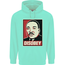 Disobey Martin Luther King Black Lives Matter Childrens Kids Hoodie Peppermint