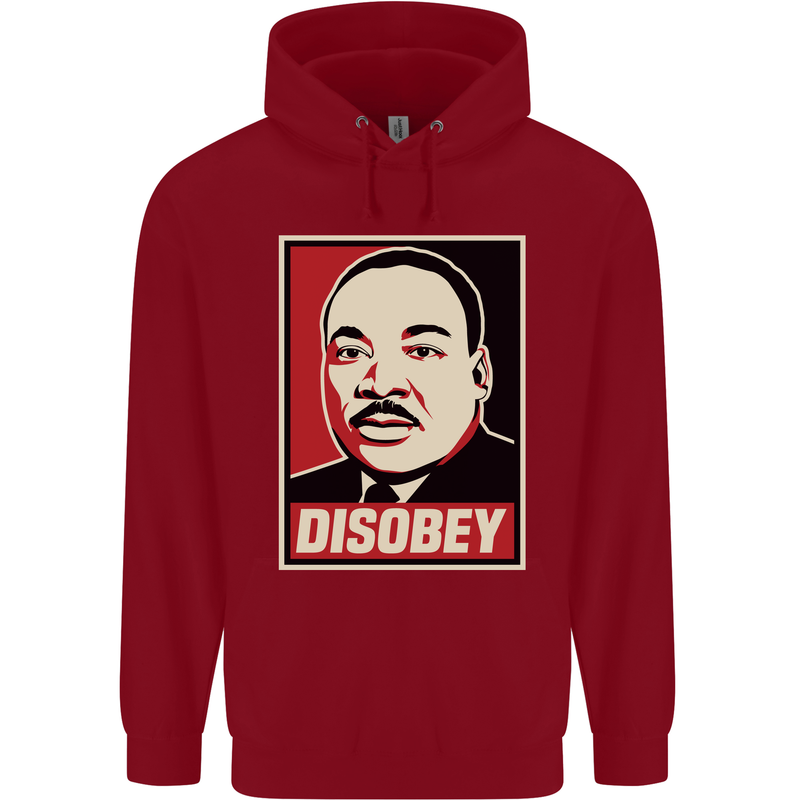 Disobey Martin Luther King Black Lives Matter Childrens Kids Hoodie Red