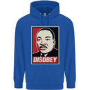 Disobey Martin Luther King Black Lives Matter Childrens Kids Hoodie Royal Blue