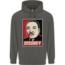 Disobey Martin Luther King Black Lives Matter Childrens Kids Hoodie Storm Grey
