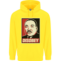 Disobey Martin Luther King Black Lives Matter Childrens Kids Hoodie Yellow