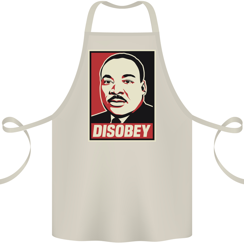 Disobey Martin Luther King Black Lives Matter Cotton Apron 100% Organic Natural