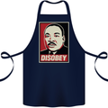 Disobey Martin Luther King Black Lives Matter Cotton Apron 100% Organic Navy Blue