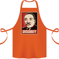 Disobey Martin Luther King Black Lives Matter Cotton Apron 100% Organic Orange