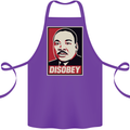 Disobey Martin Luther King Black Lives Matter Cotton Apron 100% Organic Purple
