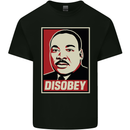 Disobey Martin Luther King Black Lives Matter Kids T-Shirt Childrens Black