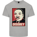 Disobey Martin Luther King Black Lives Matter Kids T-Shirt Childrens Sports Grey