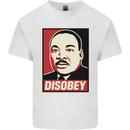 Disobey Martin Luther King Black Lives Matter Kids T-Shirt Childrens White