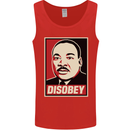 Disobey Martin Luther King Black Lives Matter Mens Vest Tank Top Red