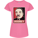 Disobey Martin Luther King Black Lives Matter Womens Petite Cut T-Shirt Azalea